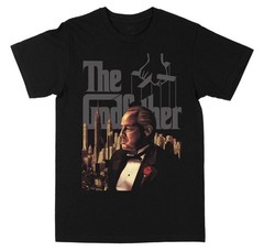 Paramount Pictures Men’s The Godfather 50 Years Graphic T-Shirt Black, Size-2X