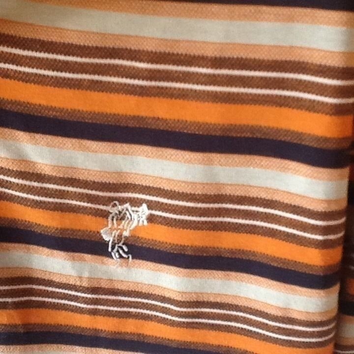 Ashworth Weather Systems Striped Polo Shirt Size M gallery