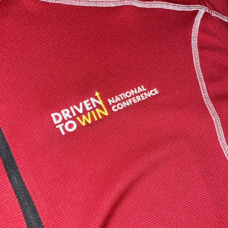 Columbia Golf Pullover Mens Large Red Omni-Wick 1/4 Zip Shell V-Power Racing F1 gallery