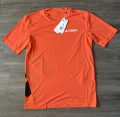 Adidas Terrex XPR Trail Running Short Sleeve Shirt Orange Men’s Size (S) JN8136