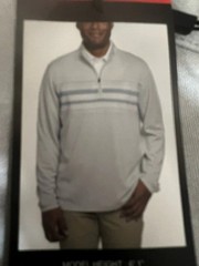 Pebble Beach Men’s Gray Performance 1/4 Zip Pullover Long Sleeve Shirt Size XL