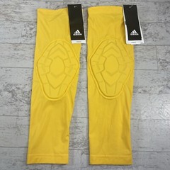 2 Yellow Adidas Techfit Padded Compression Arm Elbow Sleeves XLT Tall Shooting