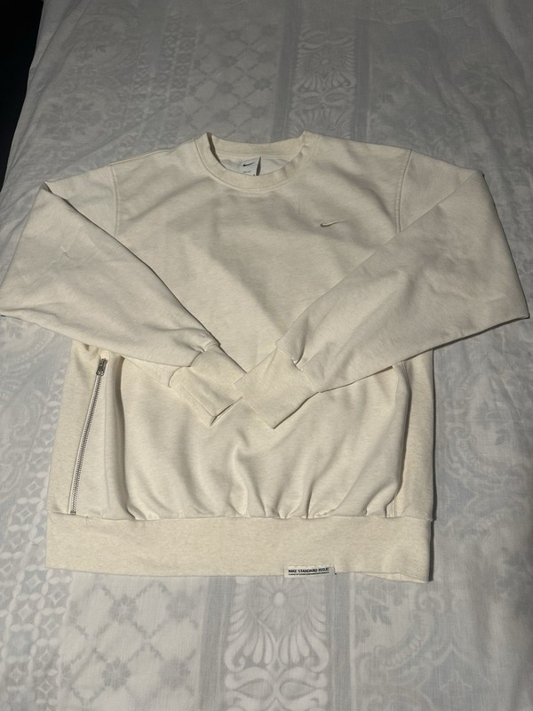 Nike Standard Issue Men’s Dry-fit Crew Basketball Top Size M Cream White gallery