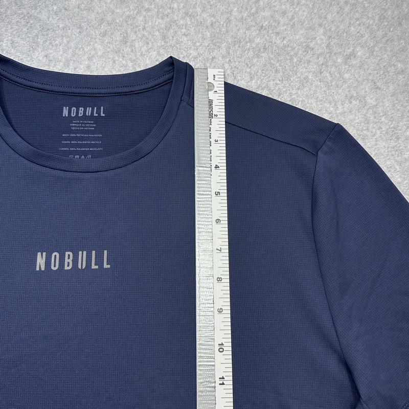 NOBULL Shirt Mens Large Blue Graphic Short Sleeve Performance Tee Athletic gallery