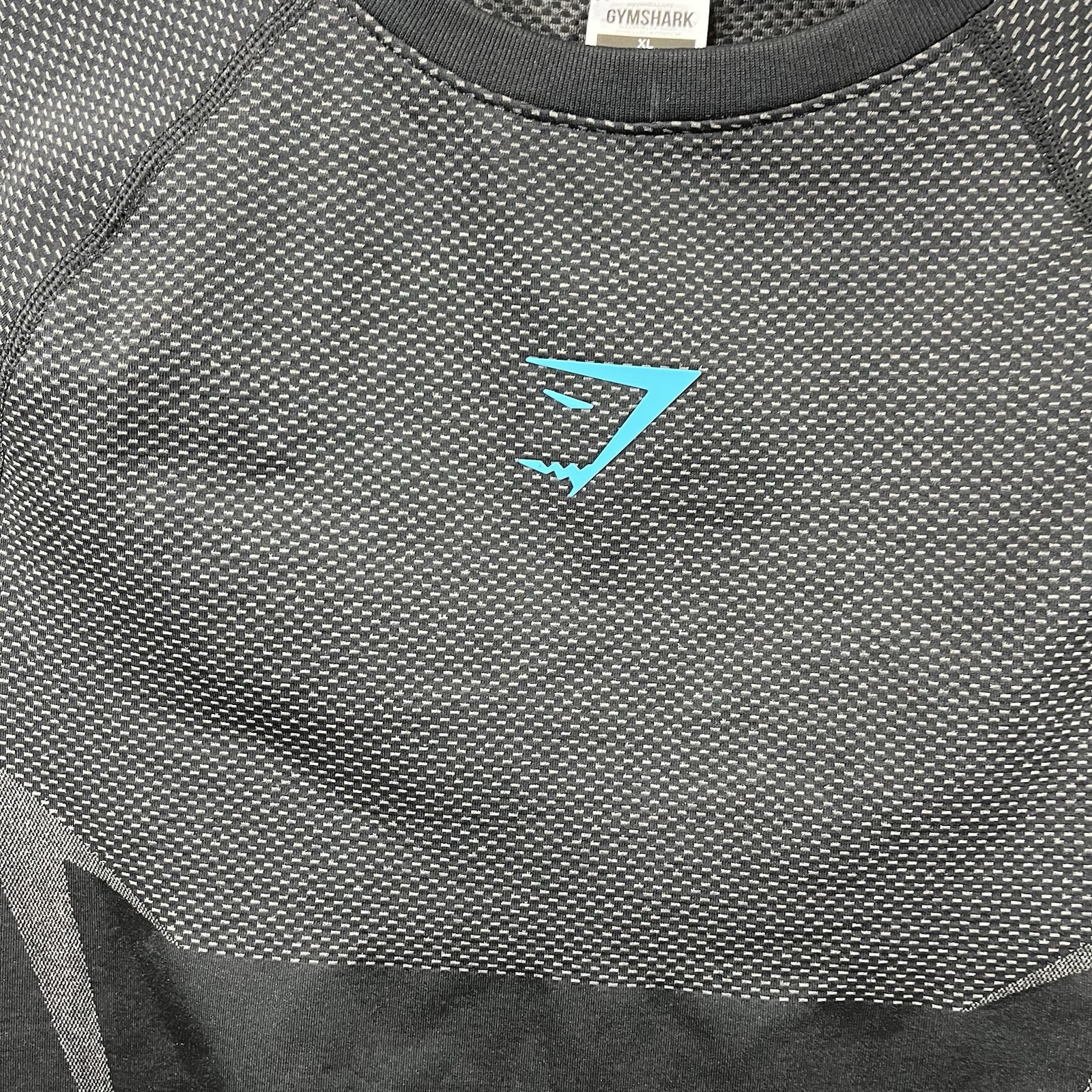 Gymshark Onyx 5.0 Seamless T-Shirt - Black/Onyx Grey - XL Excellent Condition gallery