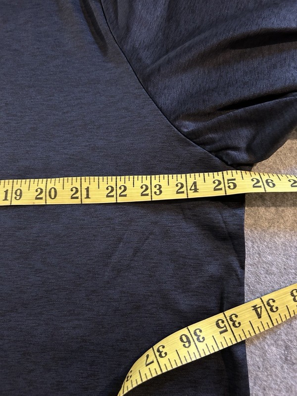 Real Essentials Navy 1/4 Zip Athletic LS Shirt 2XL, Lightweight Sporty Casual gallery