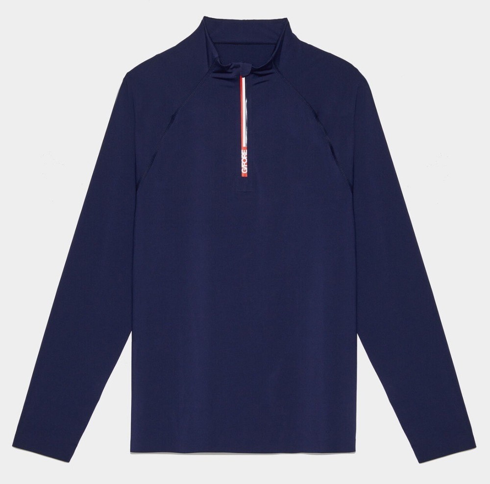 GFORE Men’s TECH NYLON OPS QUARTER ZIP TAILORED FIT BASE LAYER Small S Navy Blue