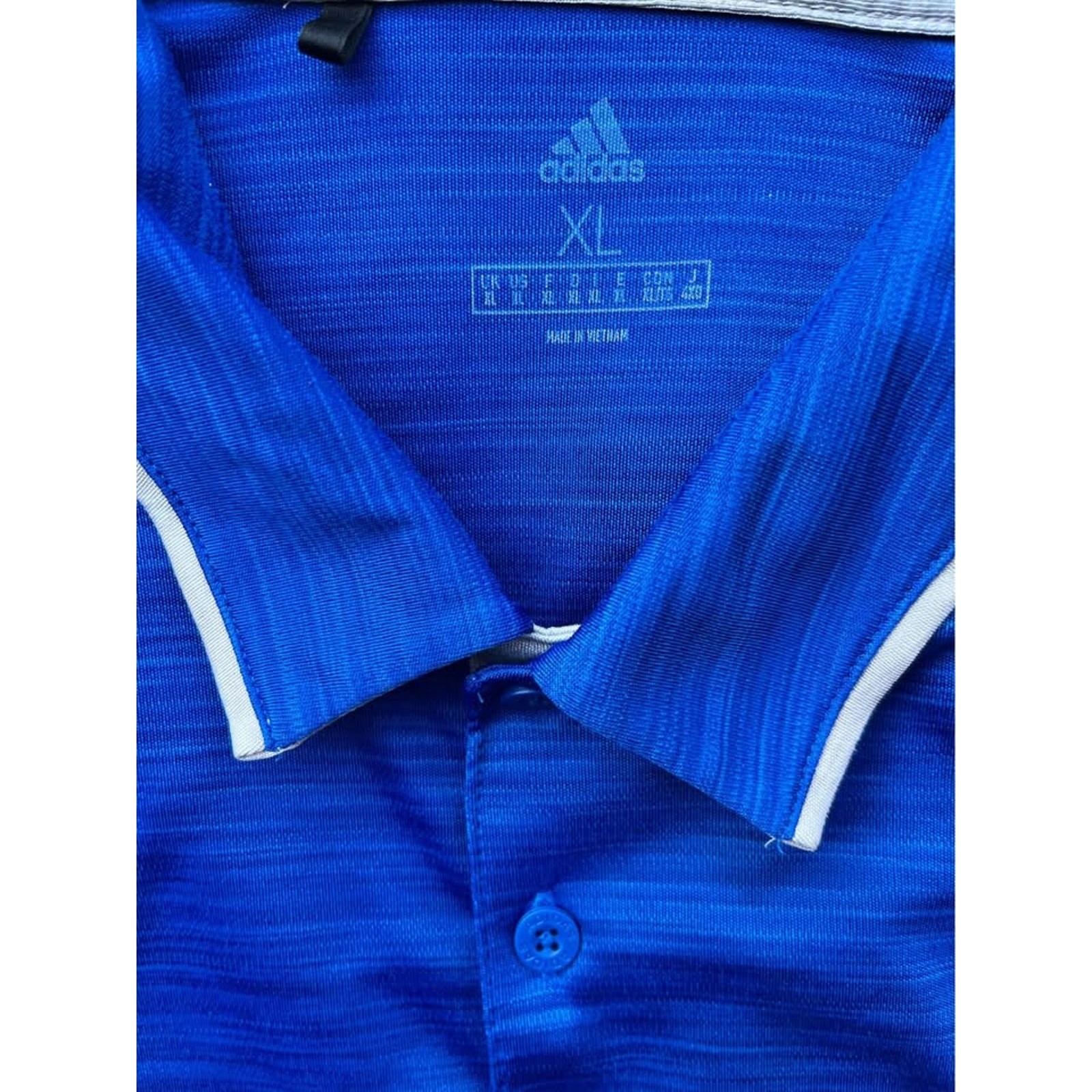 Adidas Blue and Gray Heathered Golf / Athletic Polo: Size Men's XL gallery