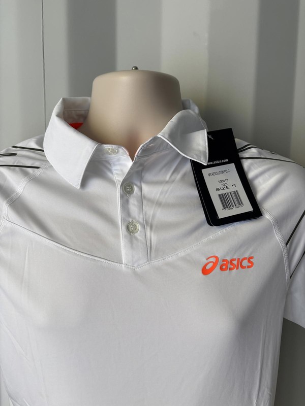 ASICS Resolution Performance Polo Shirt BNWT – Men’s S – White(BOX10) gallery