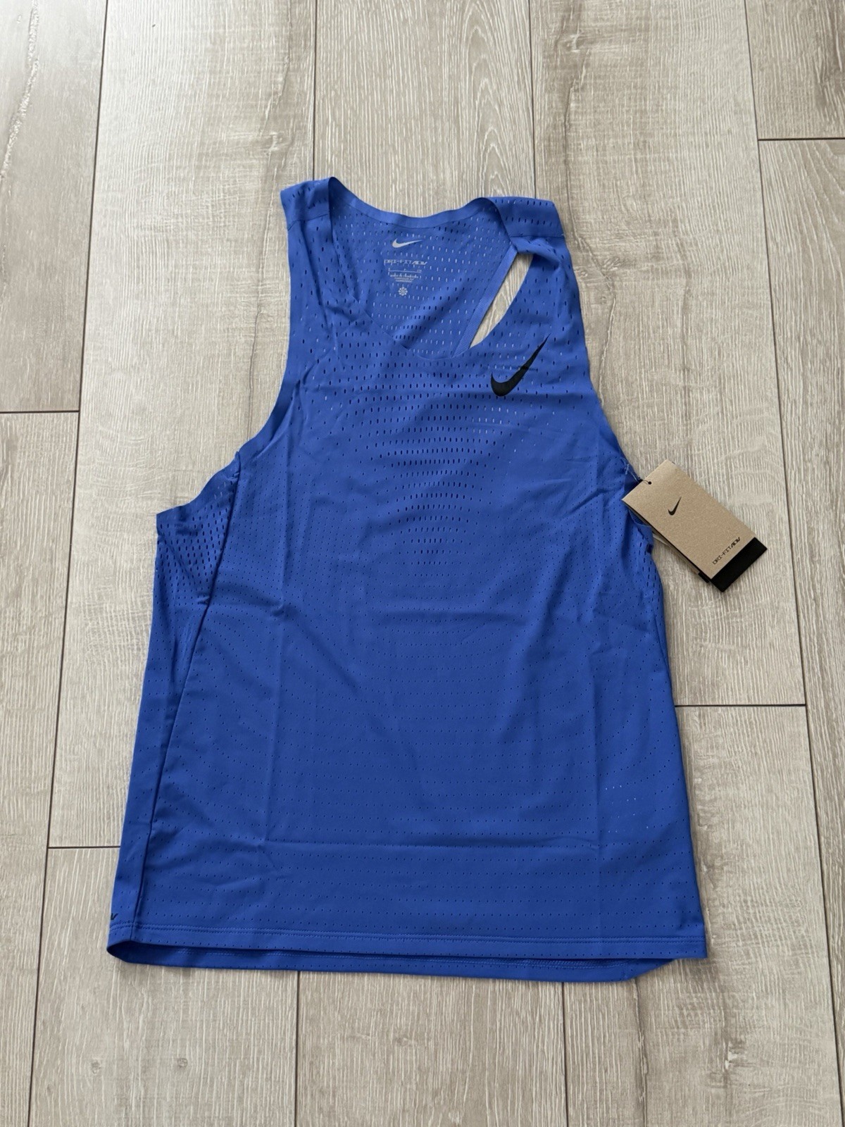 Nike DRI-FIT ADV Aeroswift Pro Elite Running Singlet Men's Sz Small FN4231-411 gallery