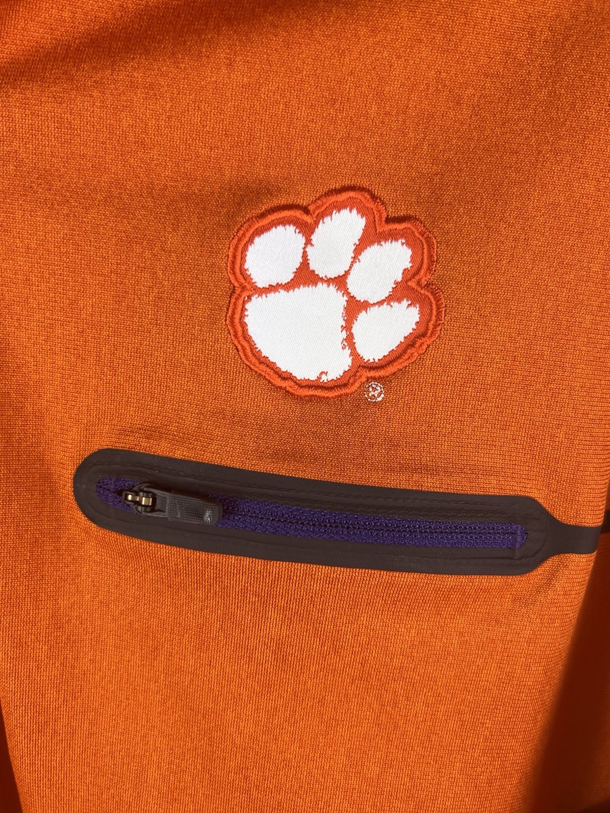 Clemson Tigers NCAA Nike Dri-Fit Orange 1/4 Zip Pullover-Men's Size XL gallery