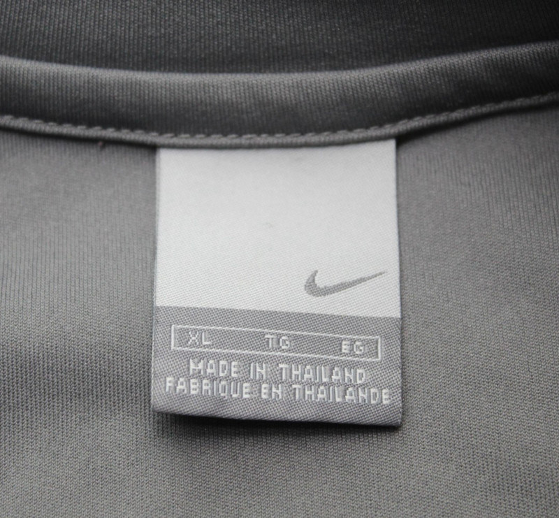 Nike Shirt Mens XL Gray Black Raglan Short Sleeve Colorblock Athletic Jersey Y2K gallery