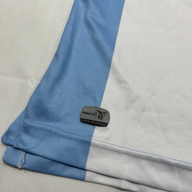 NWT MACRON SS Lazio Home Jersey 2017/18 SELECO XL Soccer Trikot Blue White Read gallery