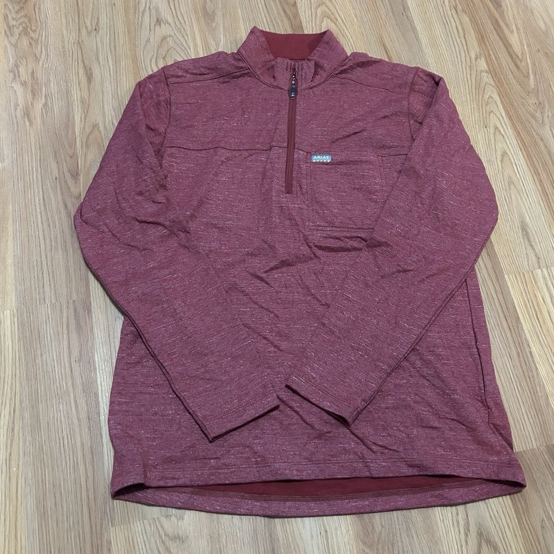 Ariat Rebar Pullover Medium Red Quarter Zip Long Sleeve Work Shirt Outdoor gallery