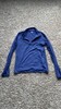 riding sport Blue Solid Long Sleeve 1/4 Zip Mock Neck Pullover Activewear S gallery