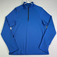 Rhone Men’s Sequoia Air 1/4 Zip Pullover Medium Blue Performance Stretch