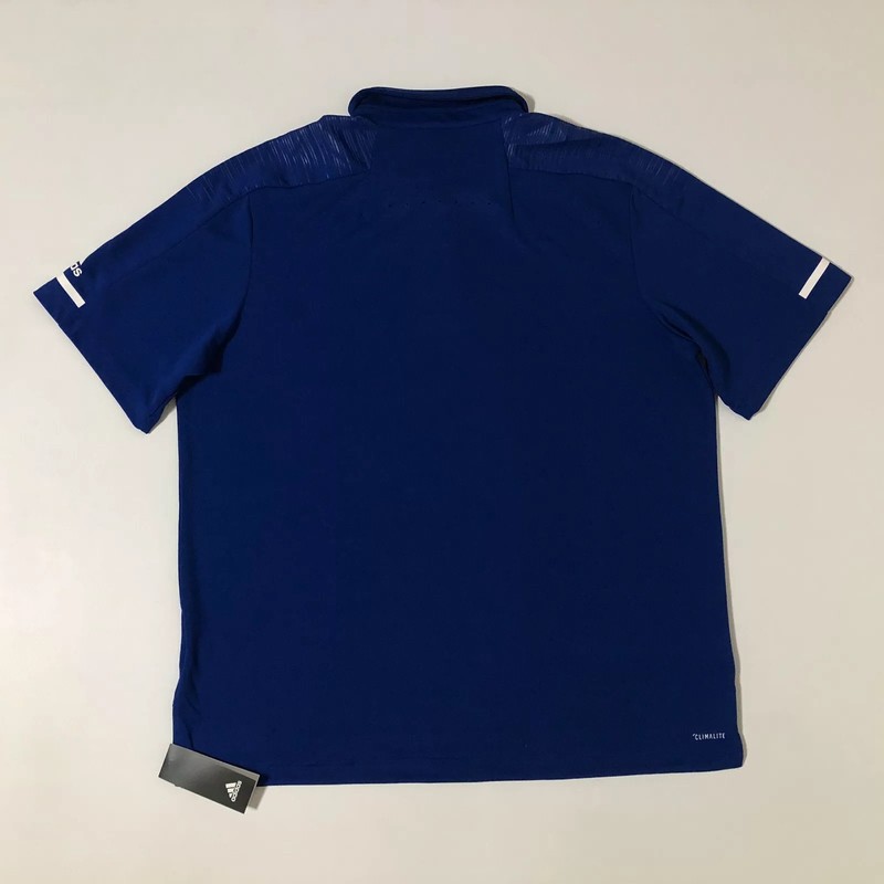 Adidas Mens Coach Polo Shirt 3 Button SS Logo Royal Blue/white Sz XL 💰65 gallery
