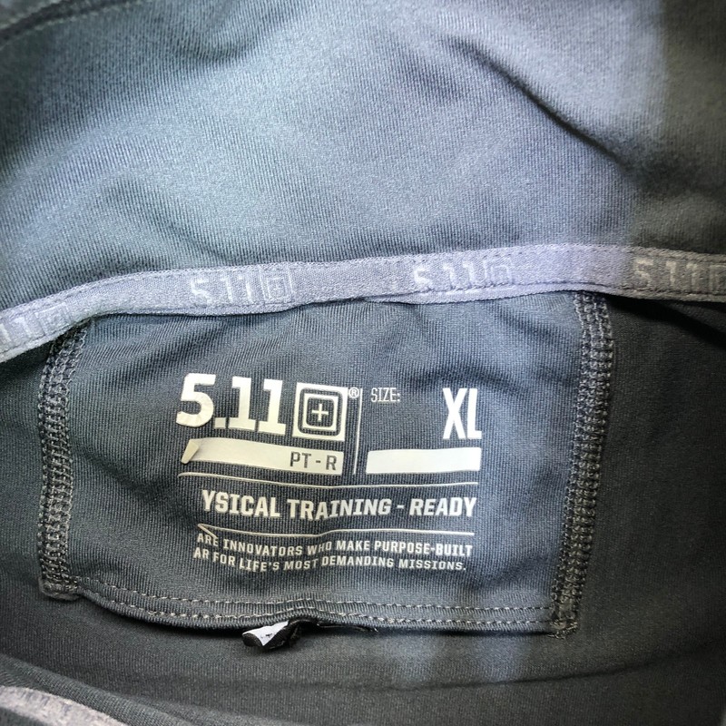 5.11 Tactical Pullover Men's Extra Large Grey Quarter Zip PT-R Catalyst Pro Top gallery