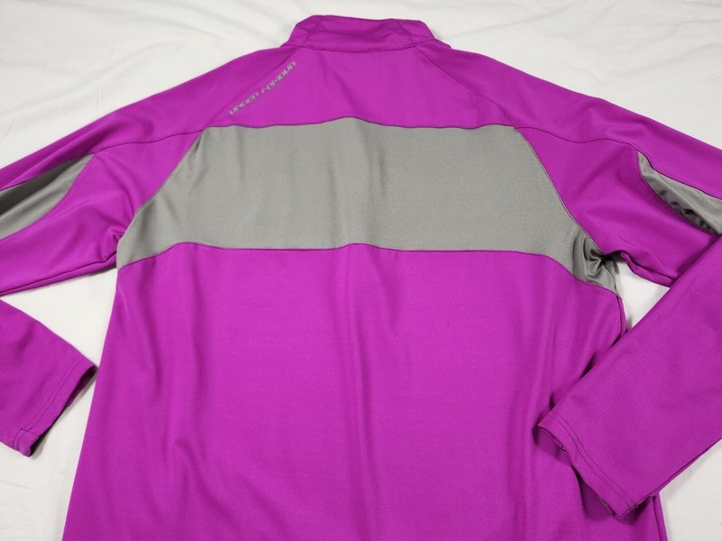 Under Armour Men Golf Outerwear Pullover Blackwolf Run Large Loose Purple gallery