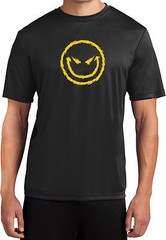 Mens Competitor Tee Halloween Shirt Evil Smiley Face T-Shirt