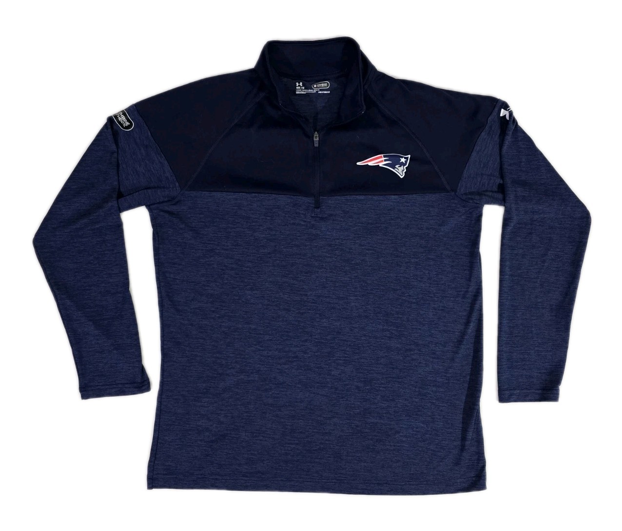 Under Armour NEW ENGLAND PATRIOTS Combine Authentic Shirt 1/4 Zip Long Sleeve M gallery