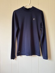 Starter DRI-STAR Navy Compression Mock Neck Long Sleeve Athletic Base Layer