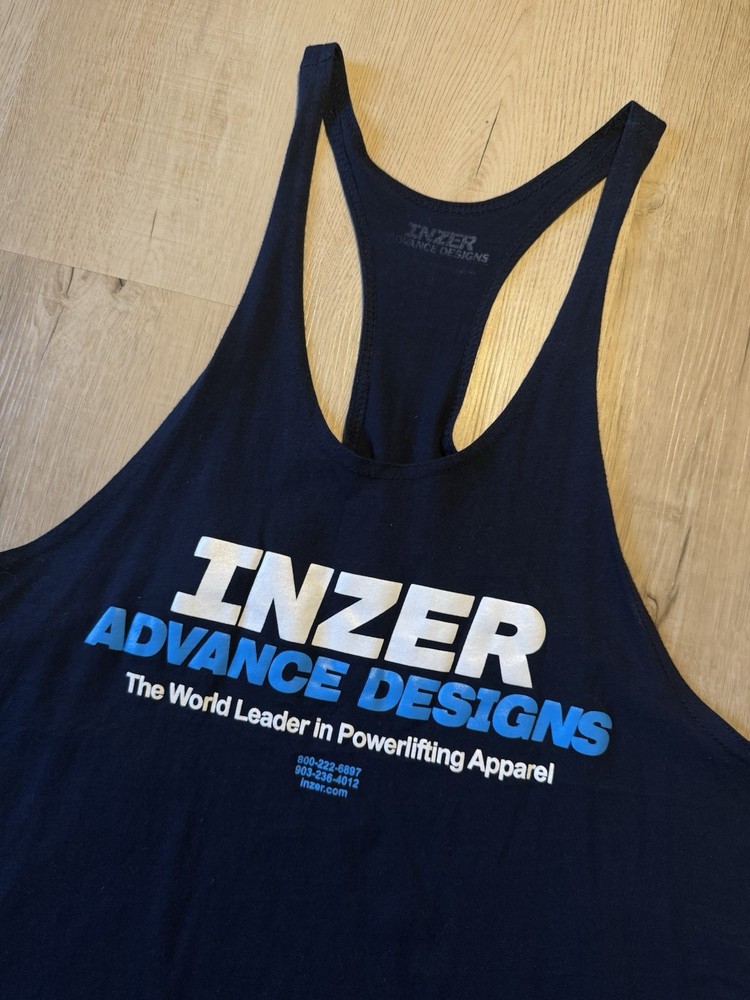 Inzer Advance Designs Men’s Powerlifting Tank Top Black Sleeveless M