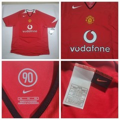 NEW VINTAGE NIKE 90 FOOTBALL FUTBOL SOCCER VODAFONE MANCHESTER UNITED JERSEY XL