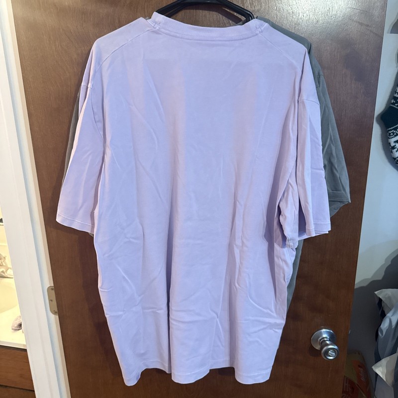 lululemon heavyweight tshirt men XL, Lot Of 3, 2 Gray, 1 Pink/purple gallery