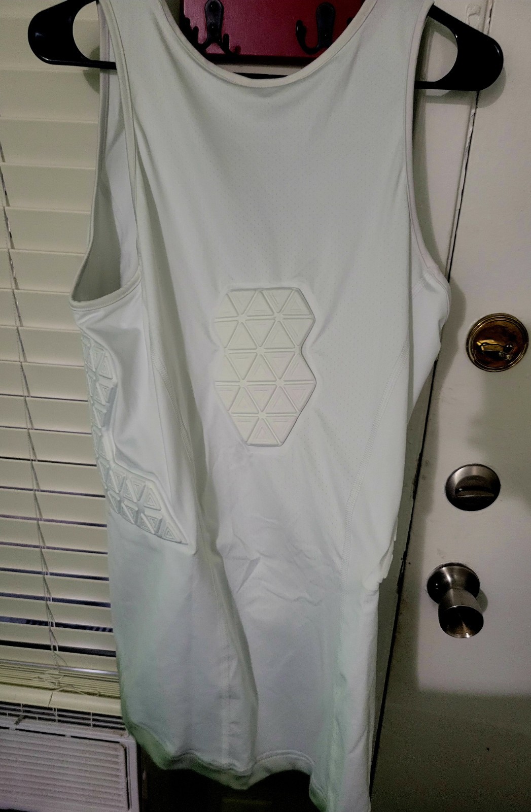 Adidas Padded Tank Top Men’s White Compression Sports Training Shirt MT IM3593 gallery