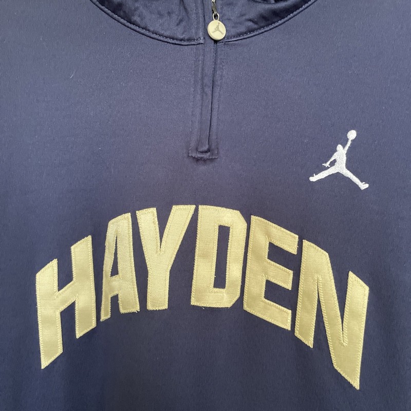 Jordan Jumpman quarter-zip pullover navy basketball performance Shirt 2XL gallery