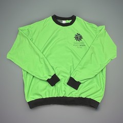 Vintage MTS 2003 Navarra Playa Run Windbreaker Pullover Neon Green Men’s XL USA