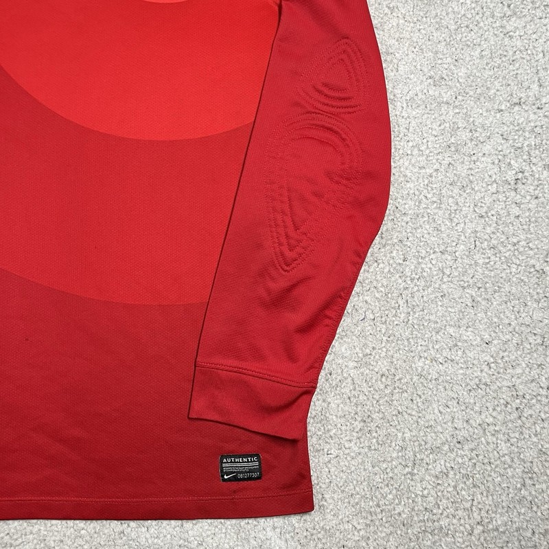 Nike Jersey Mens Small Red Long Sleeve Padded Elbow Goalkeeper Park IV gallery