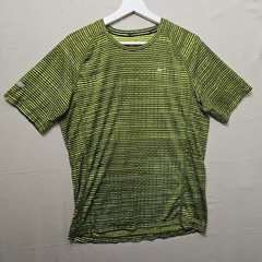 Nike Running Shirt Dri-Fit Miler Top Men’s Medium Volt Yellow Athletic SS 619393