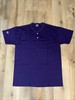 Men’s Russell Athletic 50/50 Purple 2 Button Henley Tee Adult Large gallery