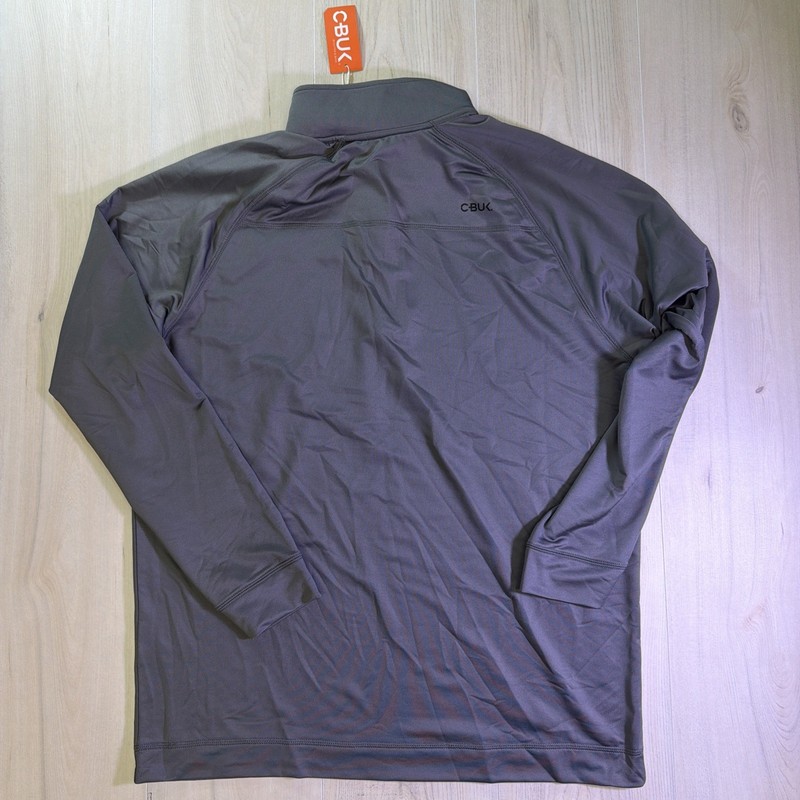 C-BUK By Cutter & Buck 1/4 Zip Pullover Men's Size Large Gray New W/ Tags gallery