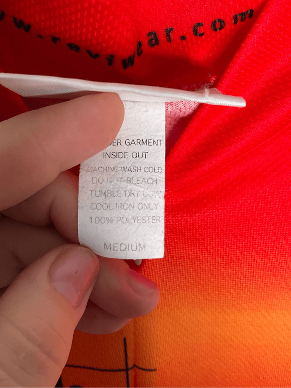 Revi Cycling Jersey Men’s Size Medium Red Orange 1/2 Zip MS 150 gallery