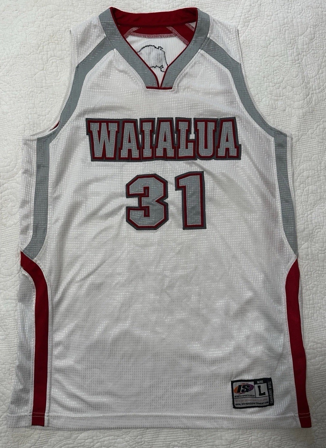 Waialua Bulldogs Oahu Hawaii HS Basketball Jersey RARE #31 Men’s Large Epic gallery