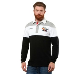 Guinness Black and White/Grey Toucan Rugby Jersey Irish Ireland L/S shirt New