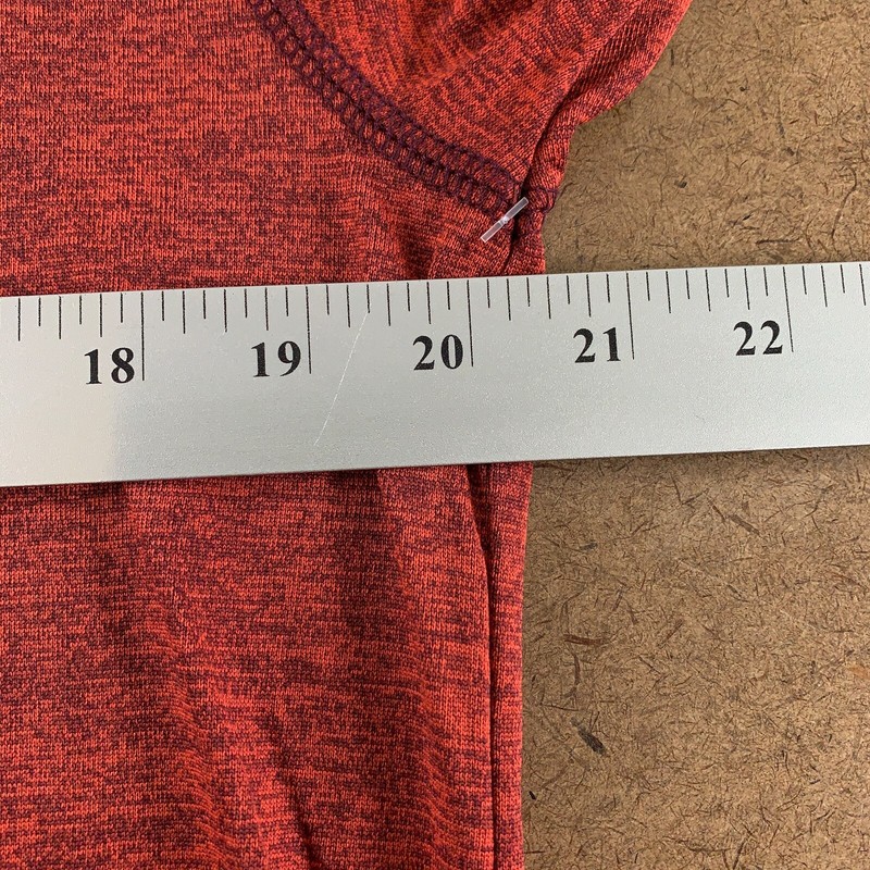A4 Men's Size Small Red Tonal Space-Dye Long Sleeve Quarter-Zip Pullover N4010 gallery