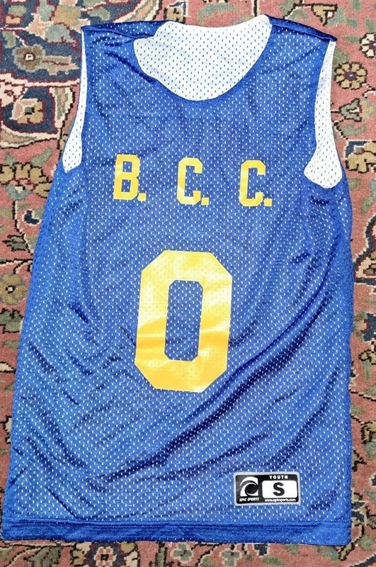 School Team Sports Jersey Shirts Reversable Blue White (Yellow Numbers) Pick # gallery