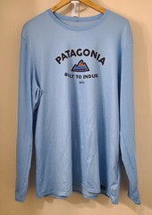 Patagonia Daily Capilene Baselayer Blu Long Sleeve Stretch Men XL Outdoor
