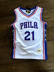 PHILADELPHIA 76ERS CLASSIC AUTHENTICS JOEL EMBIID JERSEY – Youth Sm, Lg & XL