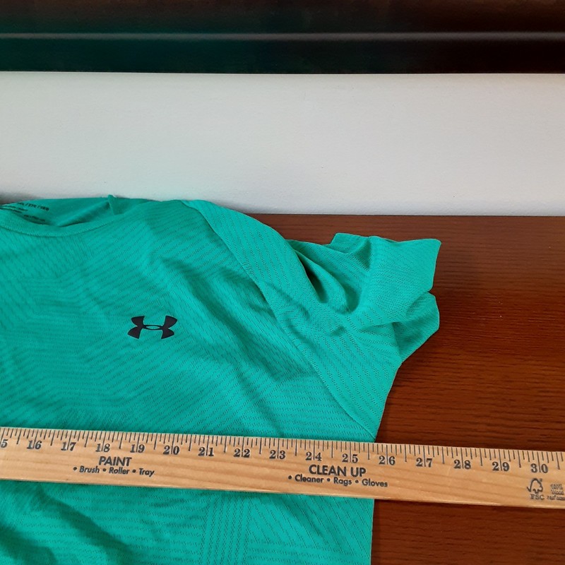 Under Armour Performance Tech Vented Tee Shirt Mens 3XL Loose Aqua Blue gallery