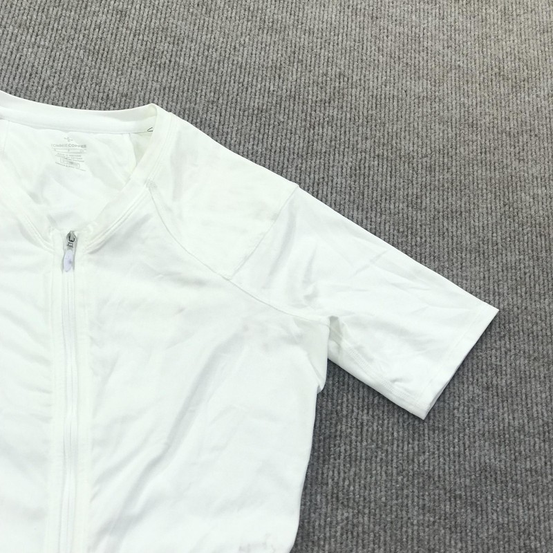 Tommie Copper Shirt Mens Small White Compression Zip Lower Back Support Znergy gallery