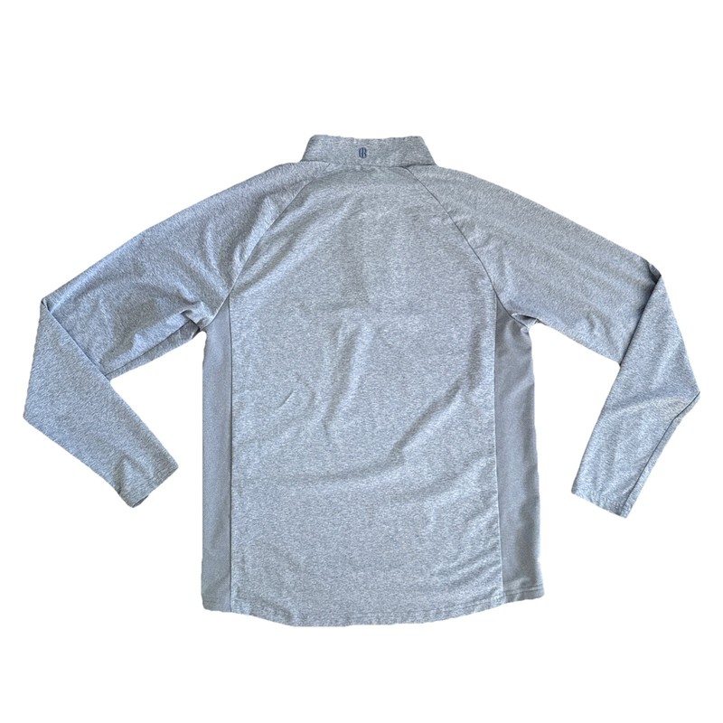 Holderness & Bourne Darrow Pullover Men M Blue Heather Quarter Zip Golf Stretch gallery