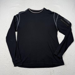 Kuhl Wildfibre Shirt Mens Large Black Long Sleeve Organic Cotton Hiking Top