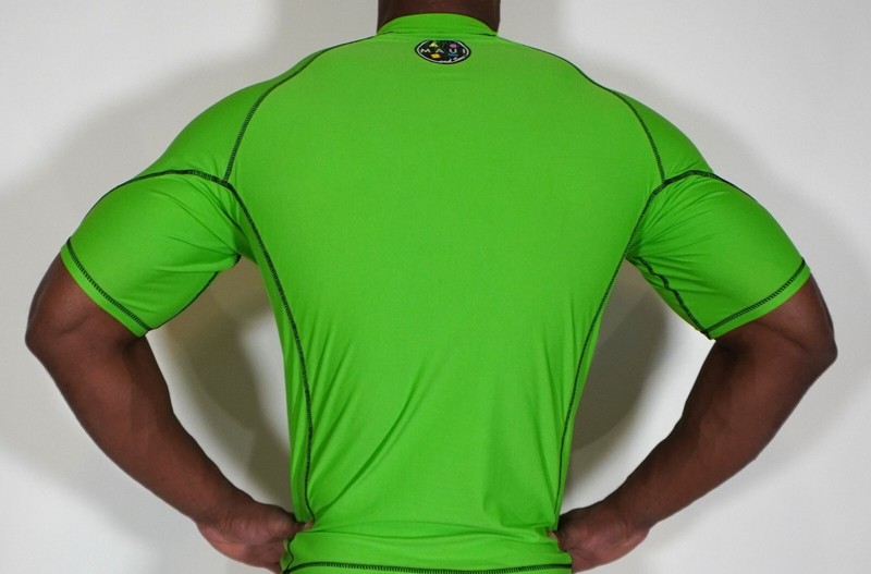 MEN'S BRIGHT GREEN NYLON SHIRT LARGE gallery