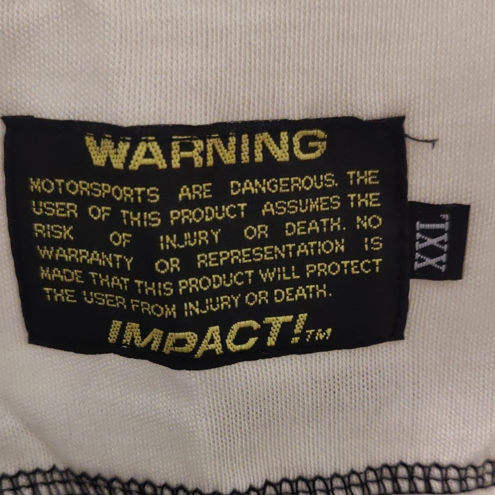 Impact Racing Men’s Fireproof Under Shirt White XXL Crew Neck gallery