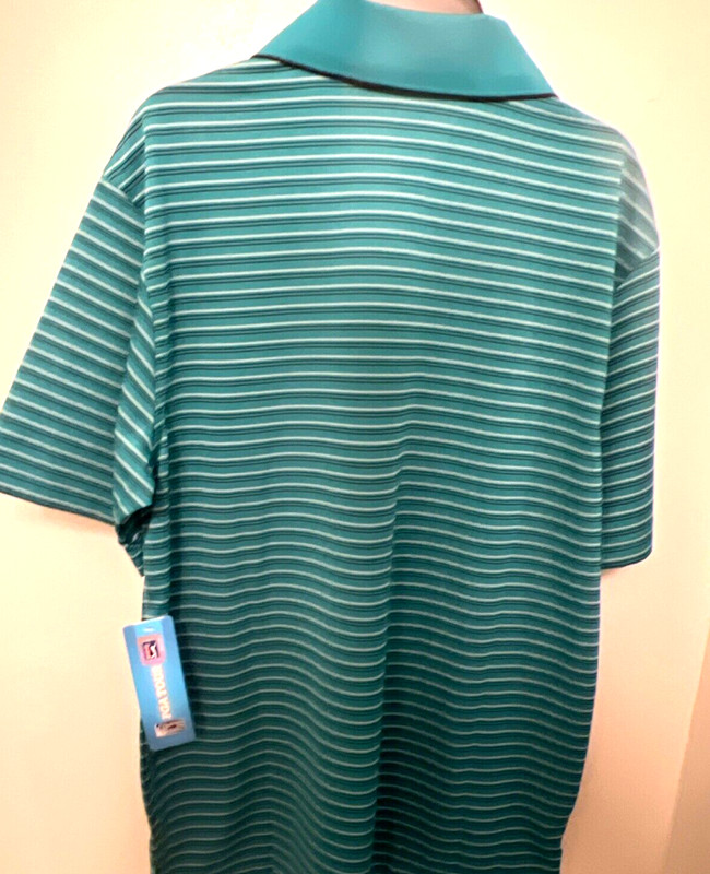 🆕 PGA TOUR MEN'S GOLF SHORT SLEEVE POLO PVKS5070DS 423 HARBOR BLUE SMALL NWT 50 gallery